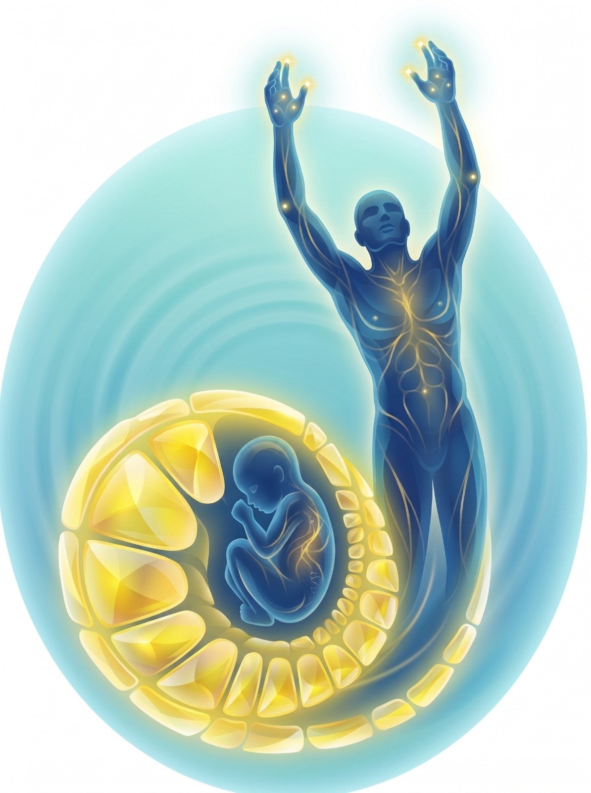 Ilustração simbólica do renascimento